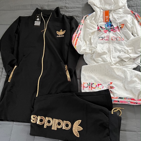 3 ADIDAS Outfits! BRAND NEW with Tags. Womens Adidas Tracksuit - Picture 2 of 6